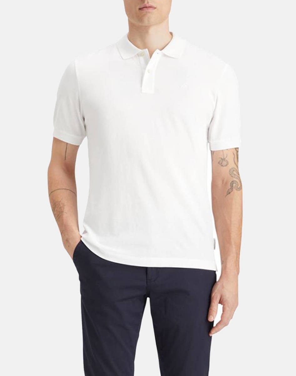 SCOTCH & SODA Ανδρικό T-shirt Polo Βαμβάκι Λευκό Regular Fit 179201-0006 1814453