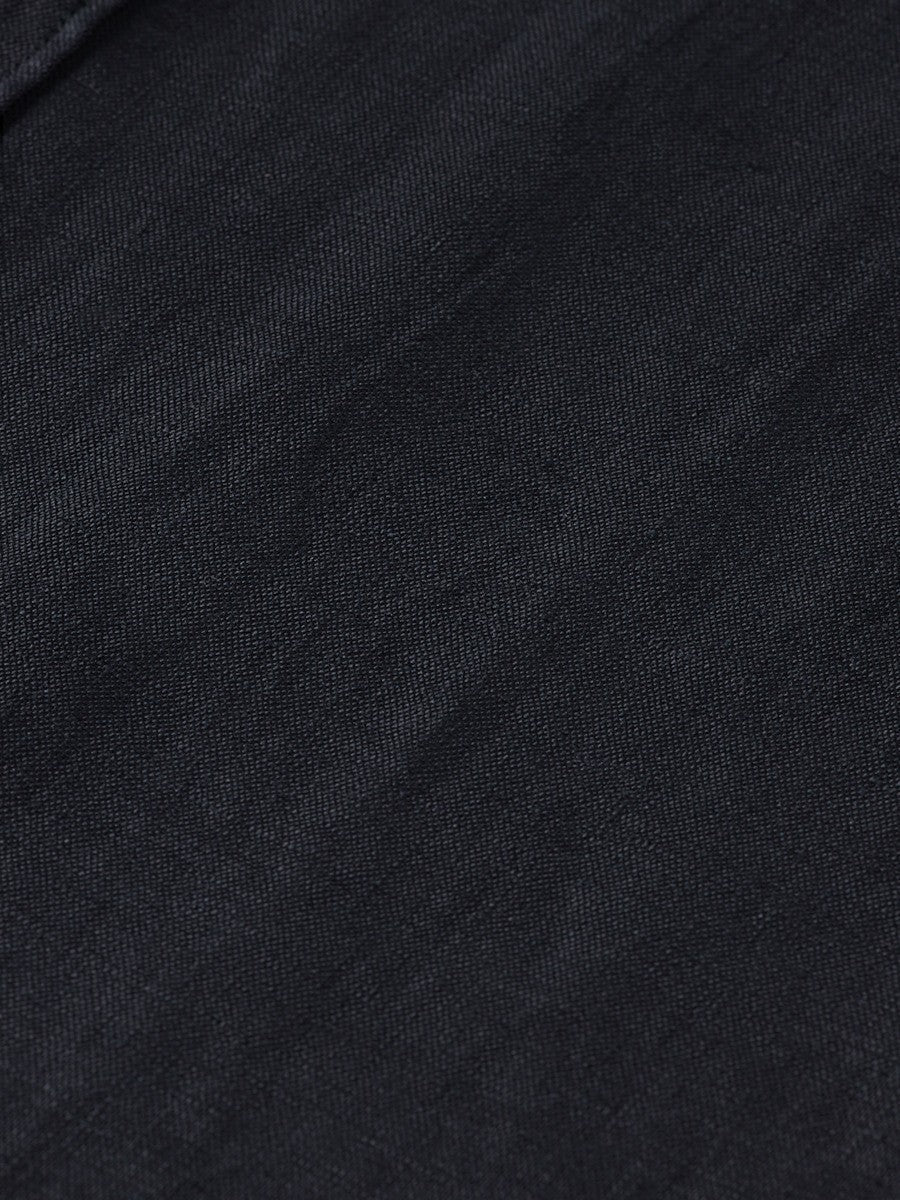 SCOTCH & SODA Ανδρικό Πουκάμισο Λινό Μαύρο Regular Fit 179188/SC001.0008 1814459